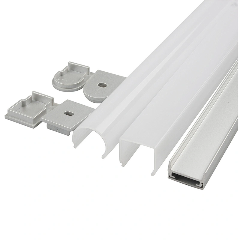 LED Strip Dome Anodized Aluminum ZL-1909A 19*9mm Standard LED Strip Aluminium Profile Aluminium Alloy 6063-T5 Is Alloy Oxidation