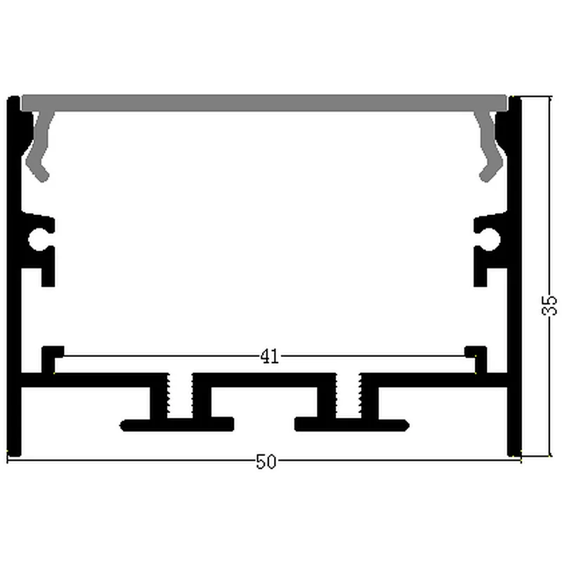 factory 30mm 50mm 80mm 100mm 6063 t5 t6 aluminium alloy led bar heat sink radiator profile for strip light sign box