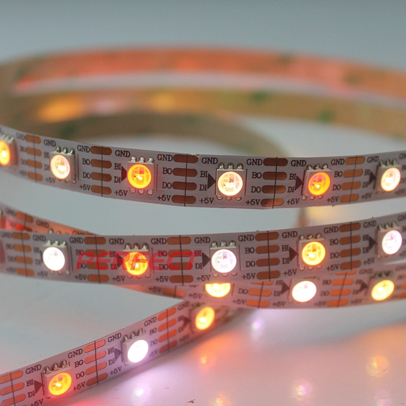 Digital 5050 Rgb Led Strip 30 60 144leds/m 5v Addressable Ws2813 Smd 5050 Led Chip 80 White PCB Black PCB Aluminum -20 - 60 DC5V
