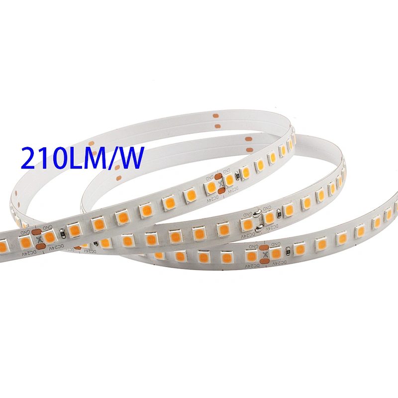 High Lumen  efficiency 210lm/w SMD2835 128Leds single line led flexible strips