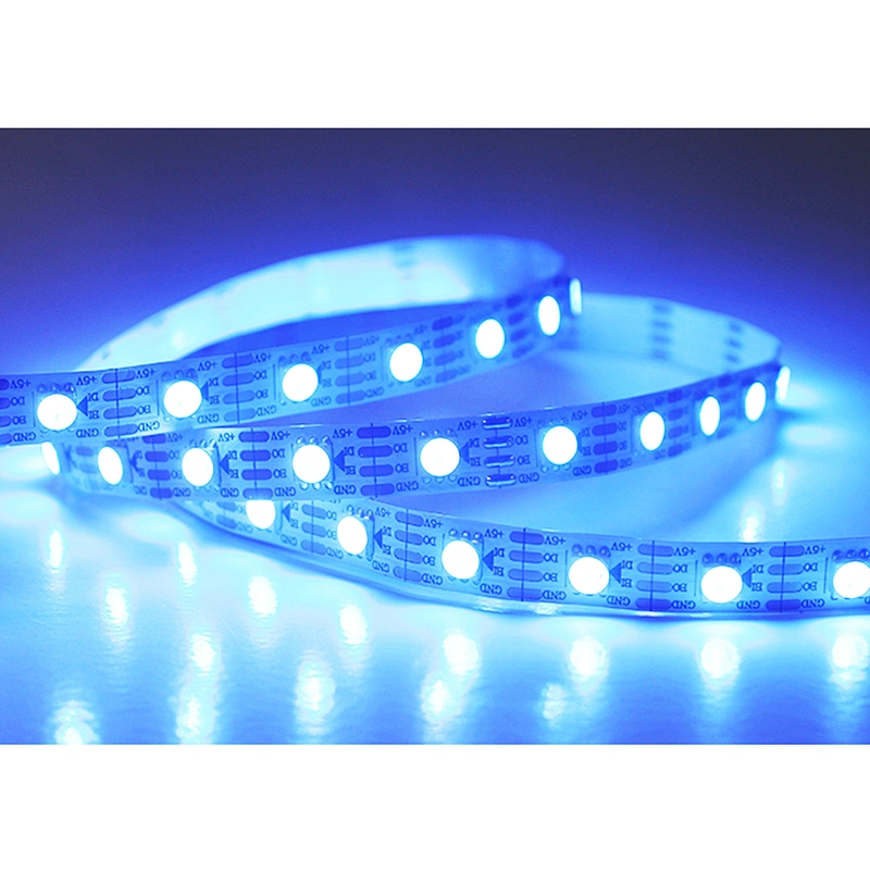 Shenzhen factory 5050 rgb dream color ws2813/6803 ic led strip light 5m/roll 5v/12v for Party decorations