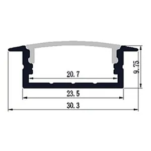China Top Led Light Aluminum Profile Housing Manufacturers 6063 Aluminum Extrusion Scrap For Sale