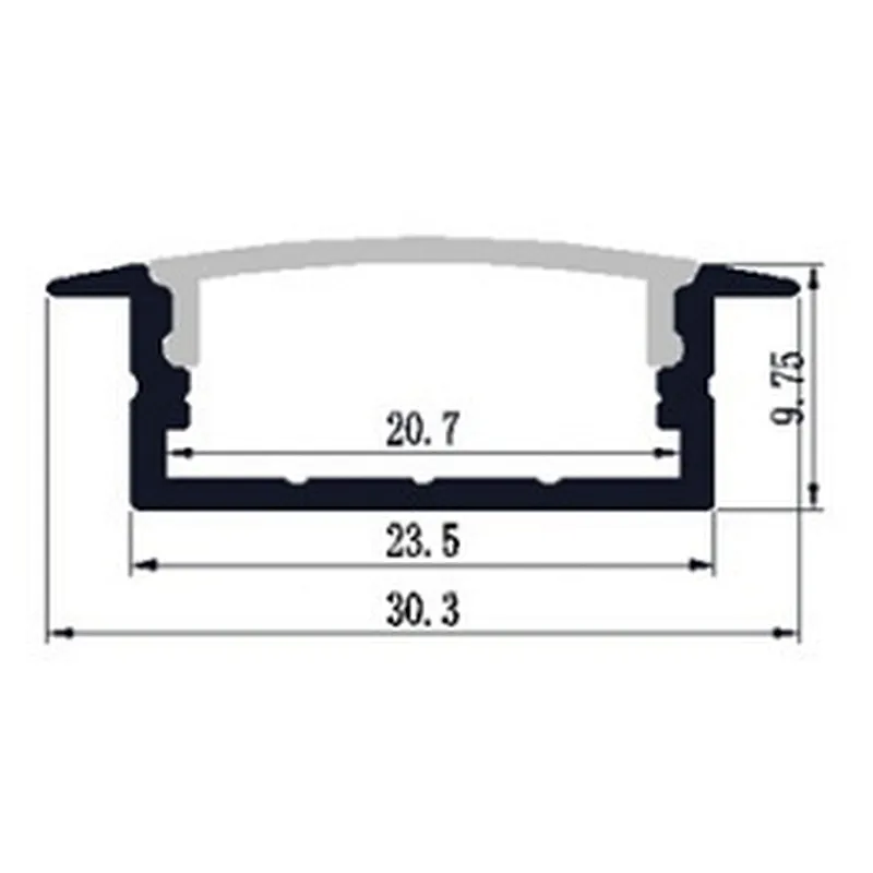 China Top Led Light Aluminum Profile Housing Manufacturers 6063 Aluminum Extrusion Scrap For Sale