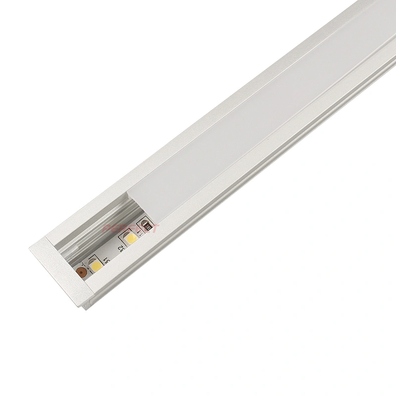 High Quality Recessed LED Aluminium Profile for Led Strips Lighting with Spring Clips