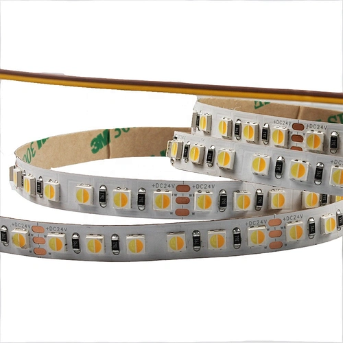 Hot sale Bi-color smd 3838 NW+CW 2in1 flexible cct adjustable led strip light