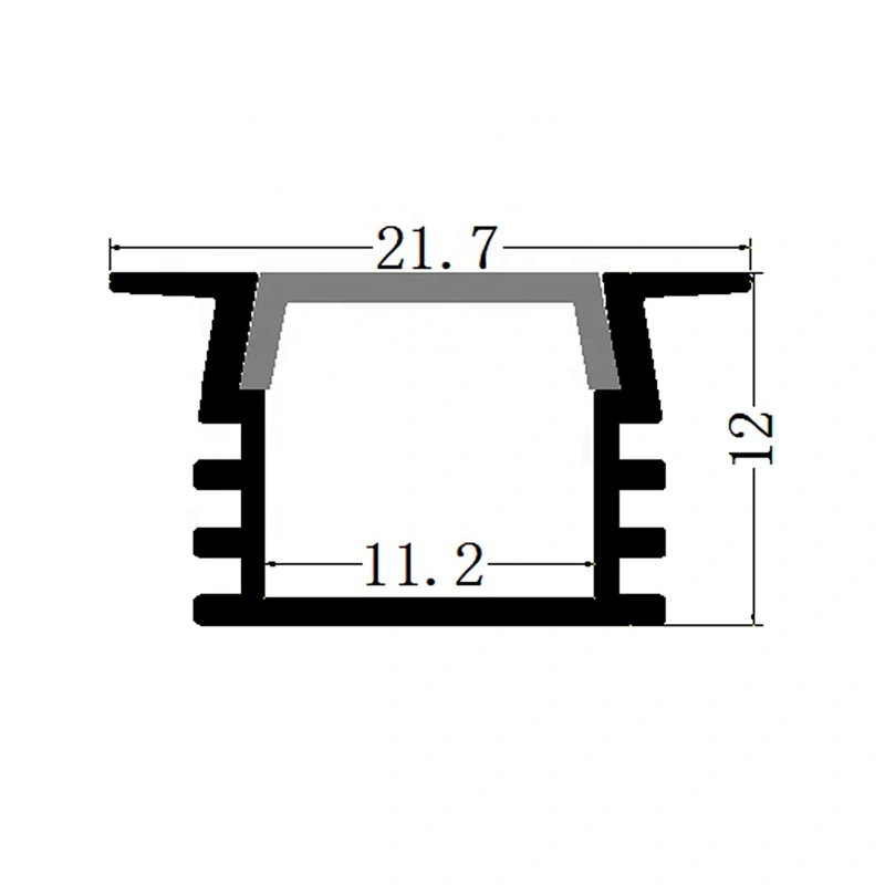 ZL-1612B 16*12mm  track rail system surface mounted wings aluminium magnetic led profile light for led strip