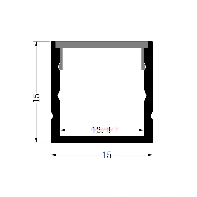 Opal defuser Germany Bayer PC cover  aluminium extrusion and aluminium profile LED strip light