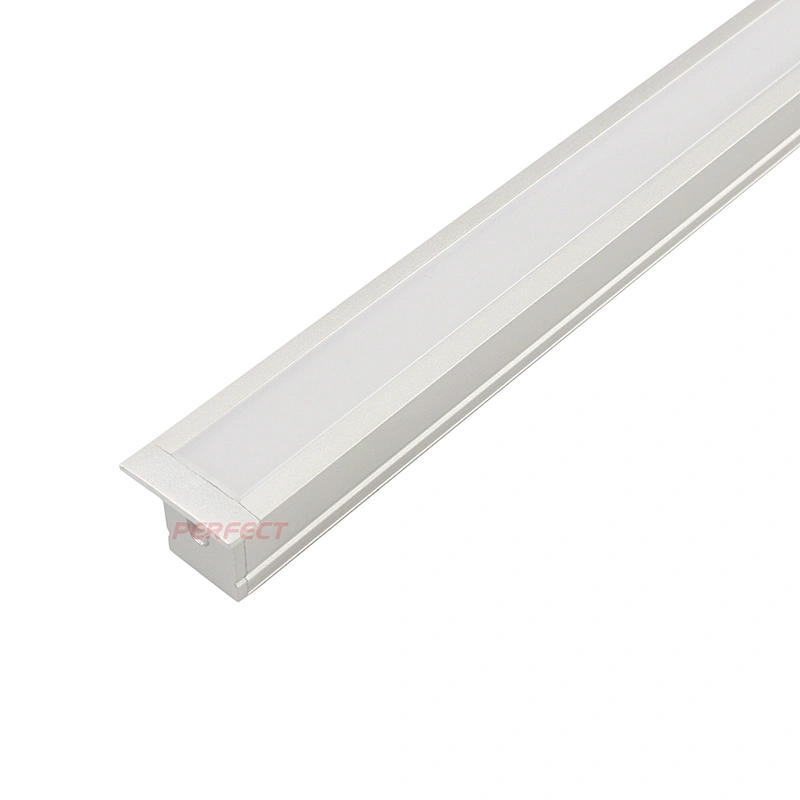 High Quality Recessed LED Aluminium Profile for Led Strips Lighting with Spring Clips