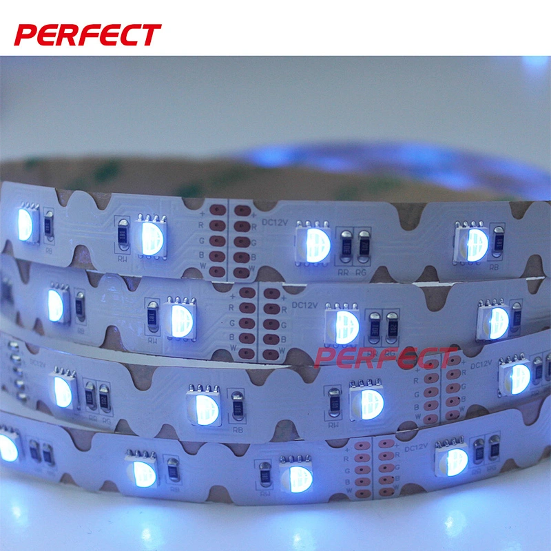DC 12V SMD 5050 RGB RGBW RGBWW S shape multicolor waterproof CE ROHS bendable zigzag foldable led strip