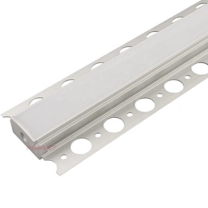 Hot click U-shape aluminium extruded profile ZL-2814B plaster ceiling lighting aluminium strip profile