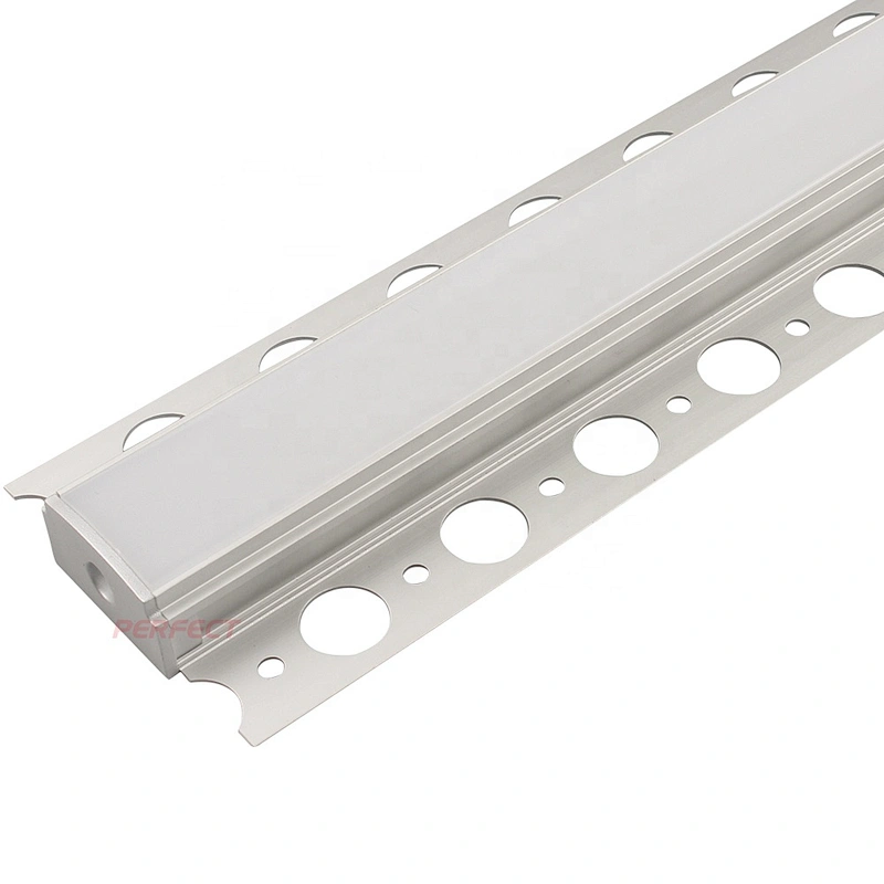 Hot click U-shape aluminium extruded profile ZL-2814B plaster ceiling lighting aluminium strip profile