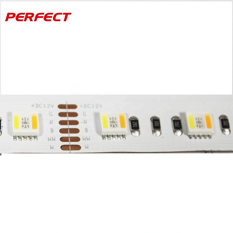 RGB+CCT adjustalbe flexible RGBCCT led strip light 24w/m led tape 5 in 1 led strip light