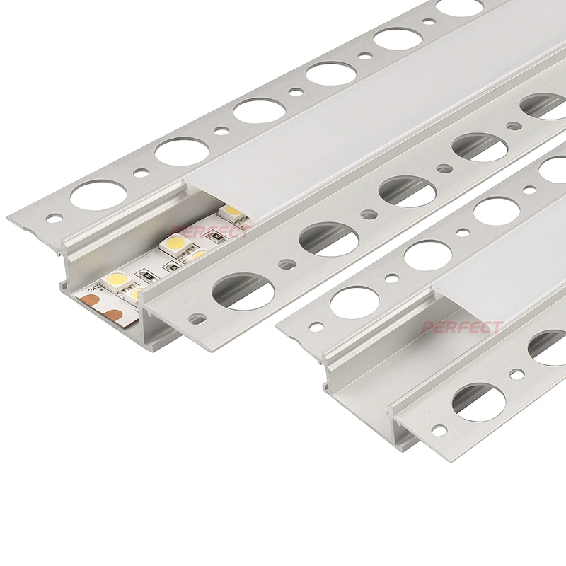 ZL-2814A   21*65mm  1m/2m/3m Aluminum Drywall LED Profiles Gypsum Plaster for LED stripe