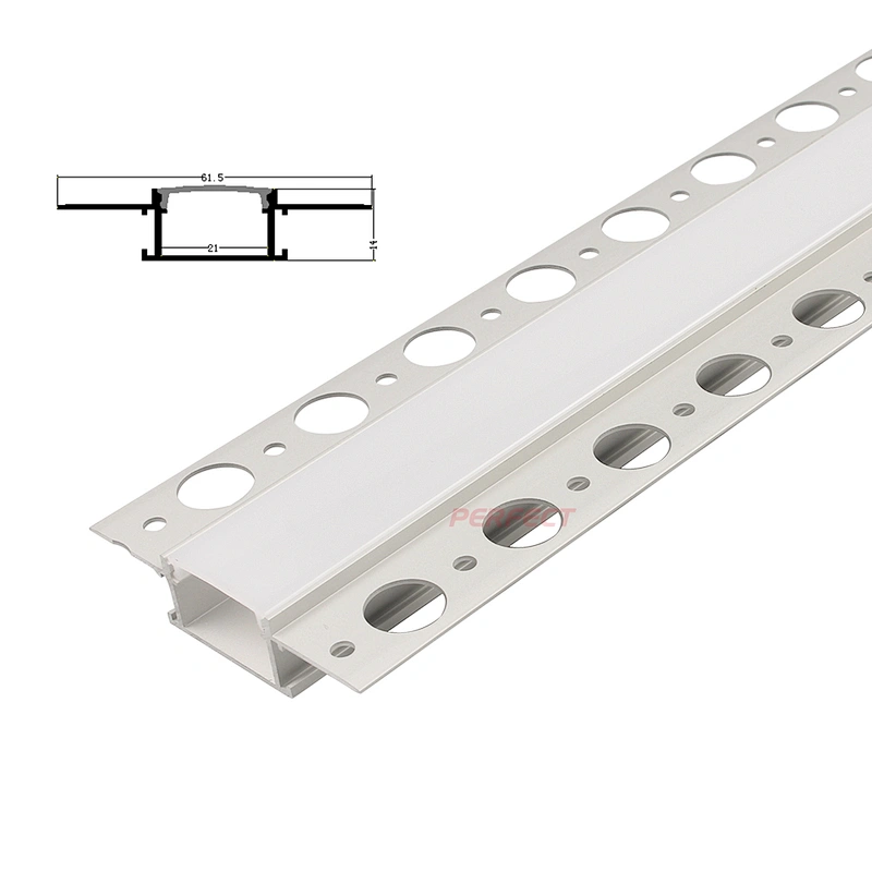 ZL-2814A   21*65mm  1m/2m/3m Aluminum Drywall LED Profiles Gypsum Plaster for LED stripe
