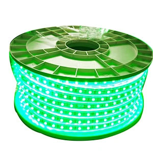 100M Waterproof 220v smd rgb led 5050 strip with power plug 24key remote control