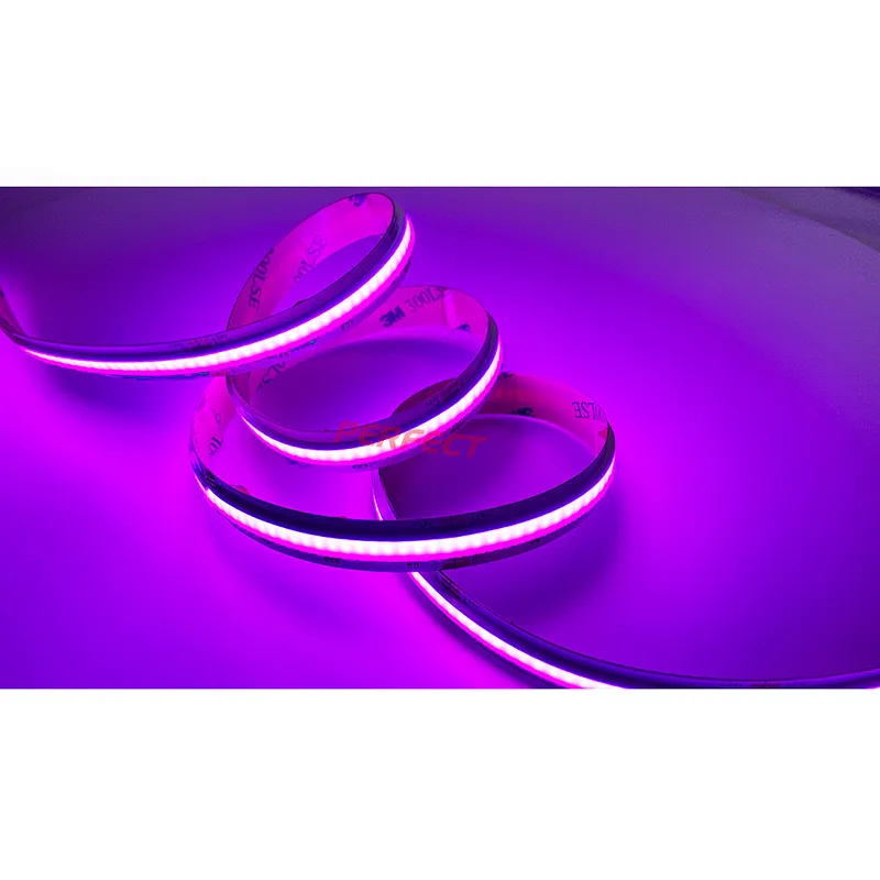 New Design 2020 Dot Free LED Strip Light 24V RGB COB LED Strip IP65 Waterproof for Decoration