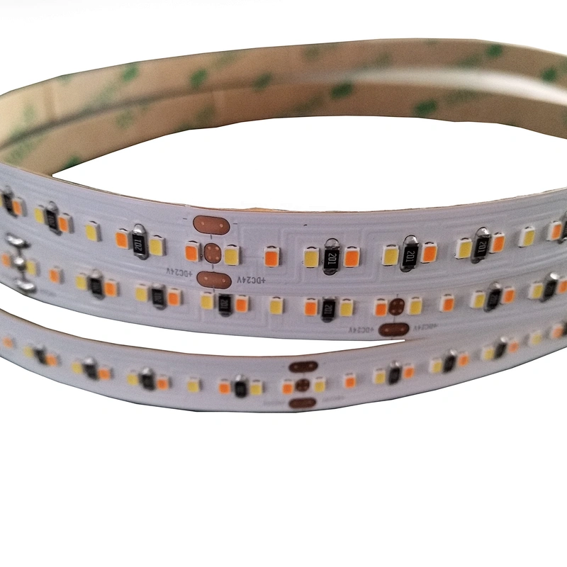 DC24V 2216 LED strips light CCT Adjustable led stripes warm white+cold white