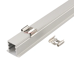 High Quality Recessed LED Aluminium Profile for Led Strips Lighting with Spring Clips