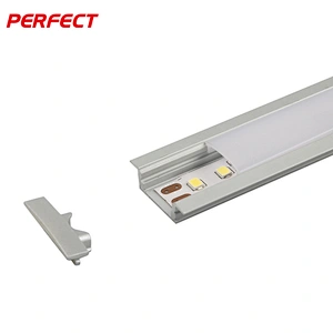 Great Removable Heat Dissipation Led Aluminum Profile With PC Cover For Surface Mounted