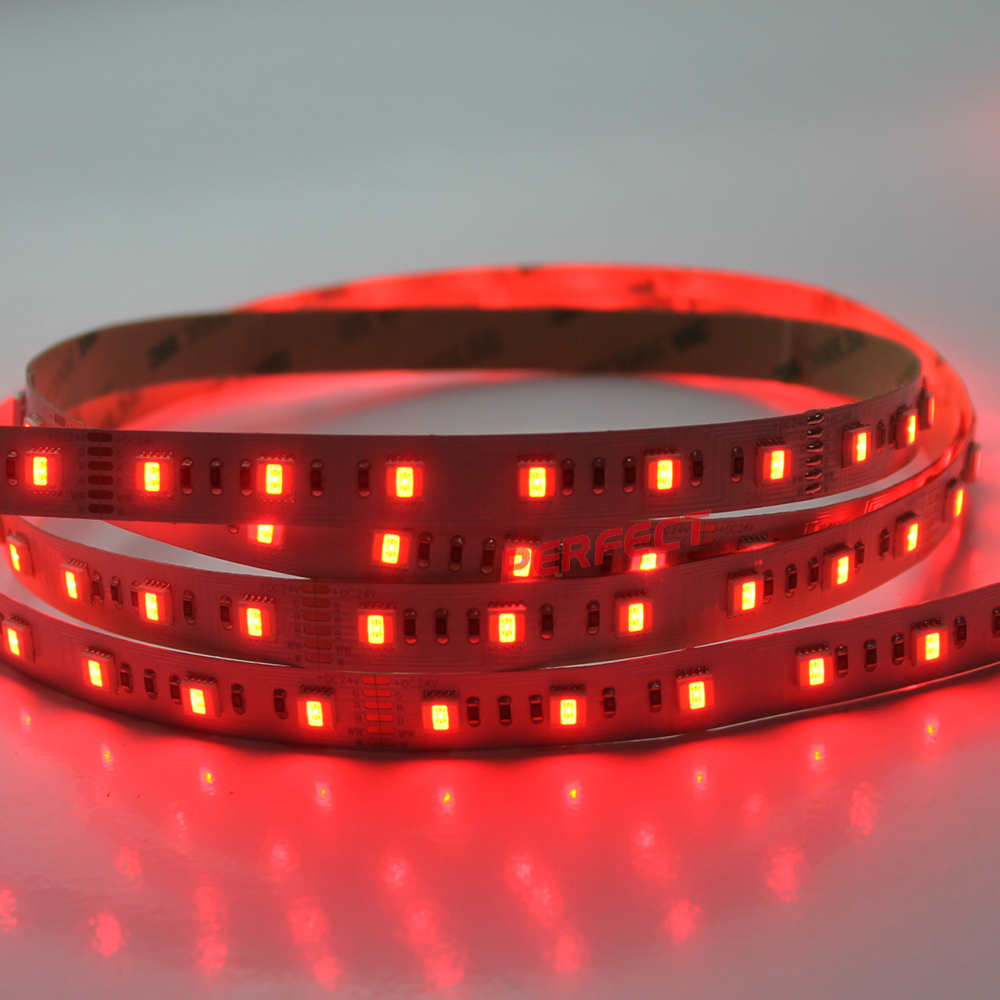 3OZ PCB SMD5050 ww rgb cw DC12v/24v 60leds 5in1 rgb cct led strips ip50/67