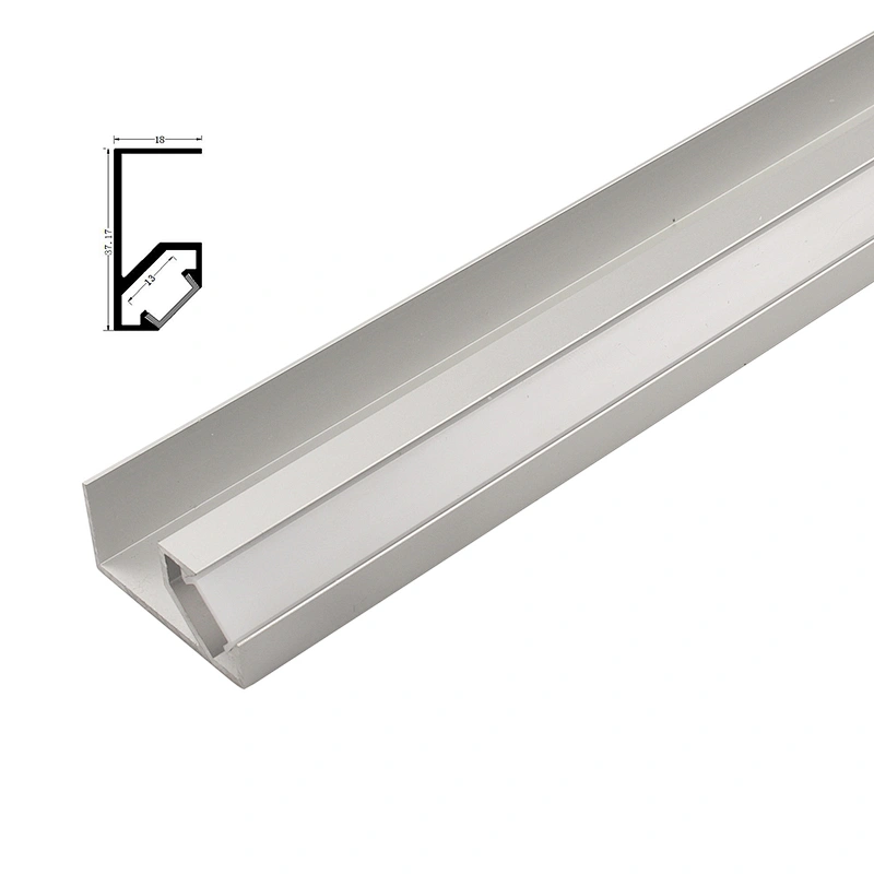 ZL-3718 cabinet mounted installation for wardrobe led aluminium profile with high quality opal diffuser