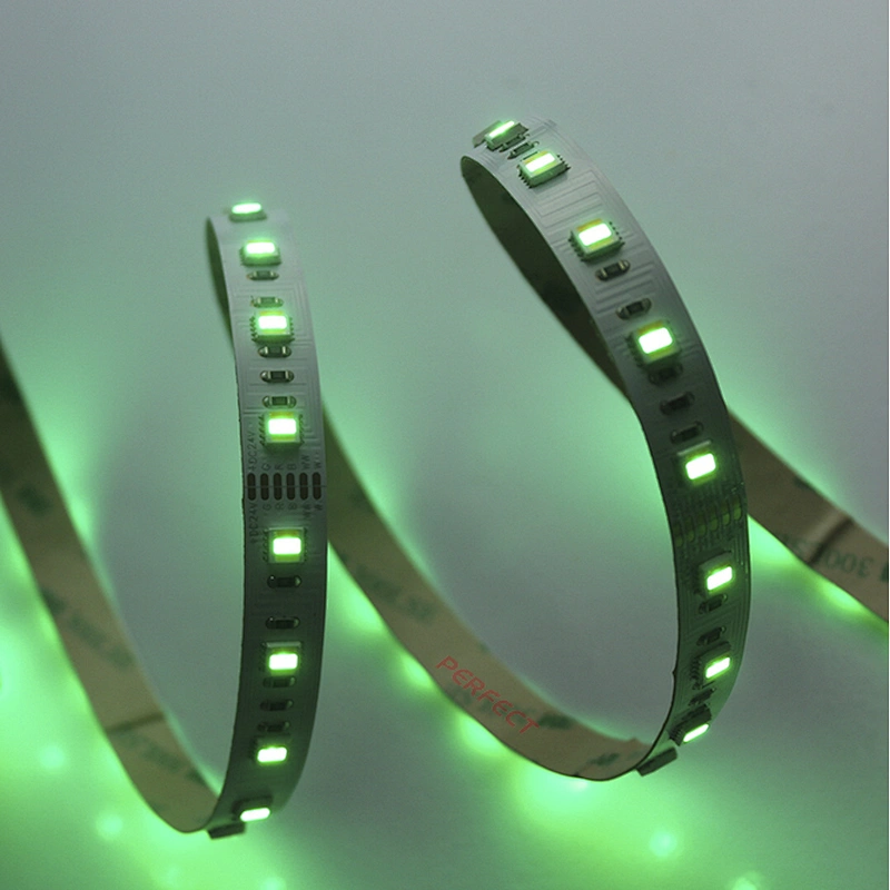 New Arrival 60Leds/m SMD 5050 DC 24V RGB+CCT RGBWW 5 in 1 Flexible LED Strip Light for Decoration