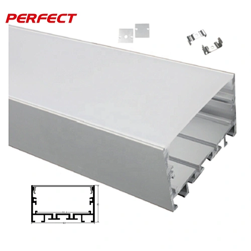 Led light extruded aluminum channel opal diffuser PC cover aluminium profile for LED strip