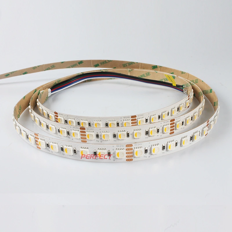 High Density Custom SMD 5050 RGBW 3000K 4 in 1 DC 24V Dimmable LED Light Strips