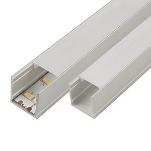 led strip aluminium profile housing 1M 2M 3M 4M 5M square shape aluminium led profile