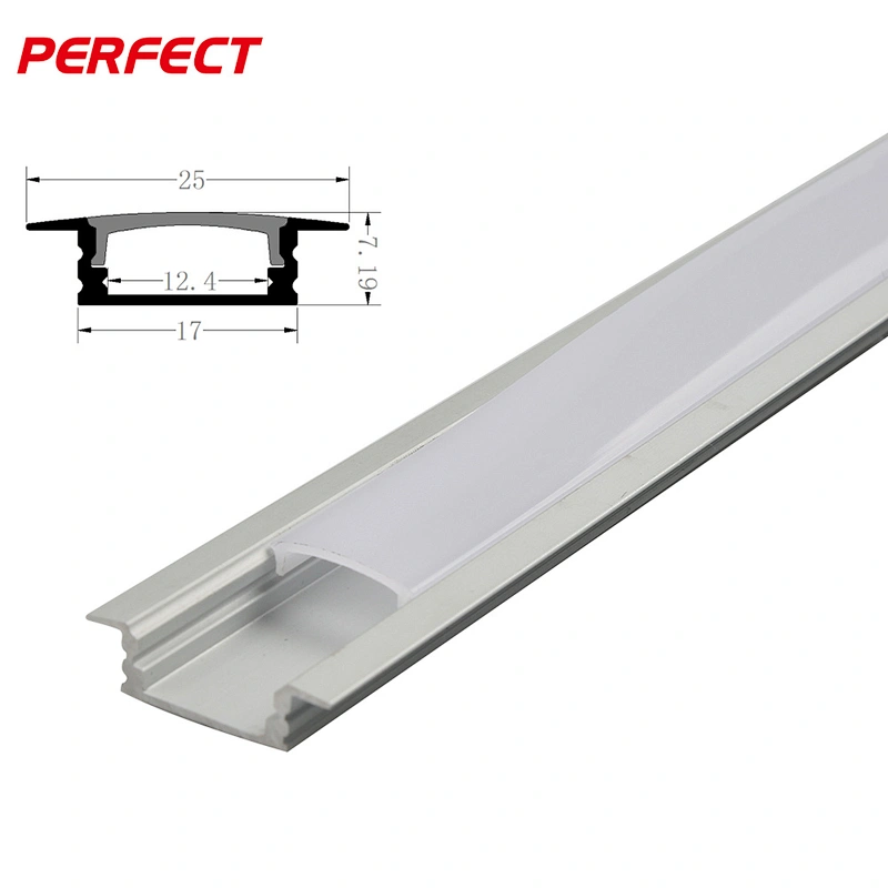 Great Removable Heat Dissipation Led Aluminum Profile With PC Cover For Surface Mounted