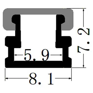 Factory cheap Price 1.5mm  2mm thickness aluminum, led  super narrow aluminum profile for led strips lights