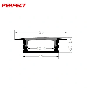 Great Removable Heat Dissipation Led Aluminum Profile With PC Cover For Surface Mounted