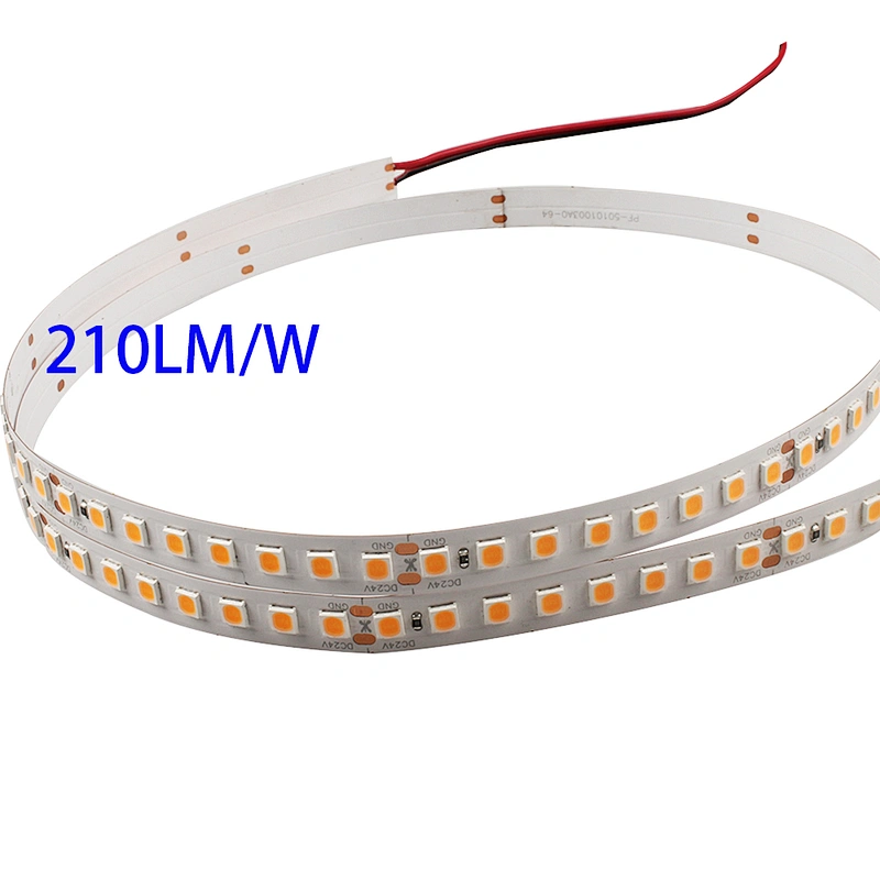 High Lumen  efficiency 210lm/w SMD2835 128Leds single line led flexible strips