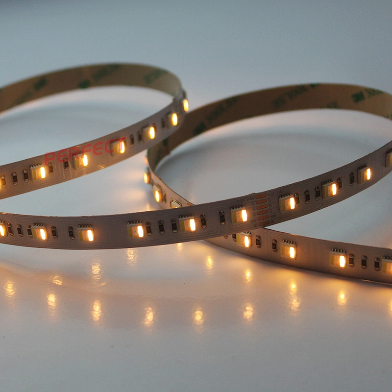 New Arrival 60Leds/m SMD 5050 DC 24V RGB+CCT RGBWW 5 in 1 Flexible LED Strip Light for Decoration