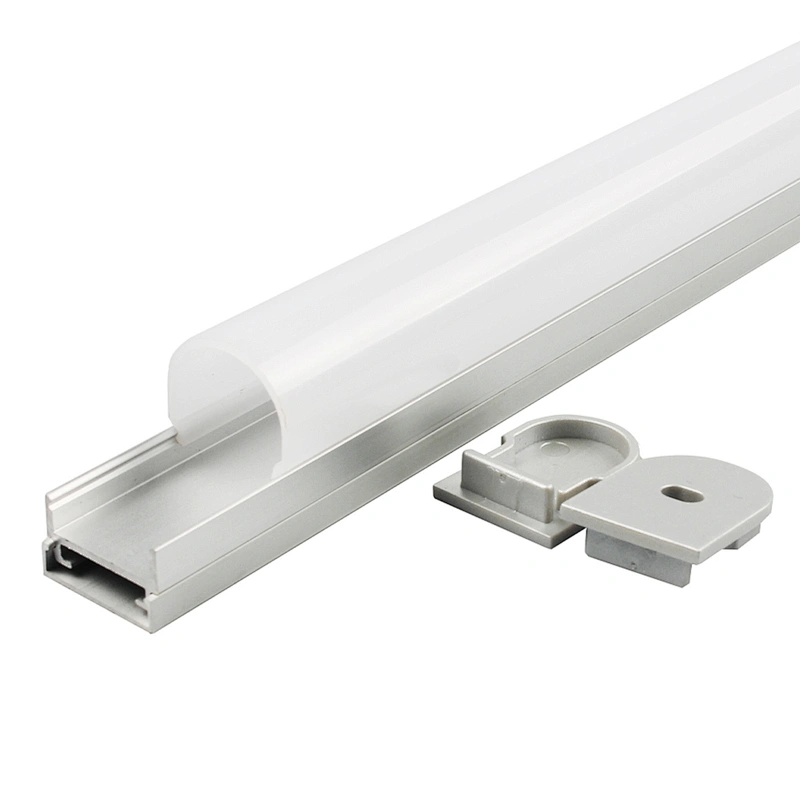 LED Strip Dome Anodized Aluminum ZL-1909A 19*9mm Standard LED Strip Aluminium Profile Aluminium Alloy 6063-T5 Is Alloy Oxidation