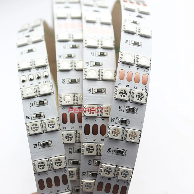 High Power 28.8W/M Double Row SMD 5050 RGB 120LEDS per meter 50mm Cuttable LED Strip