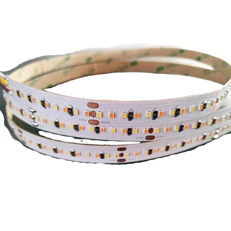 DC24V 2216 LED strips light CCT Adjustable led stripes warm white+cold white