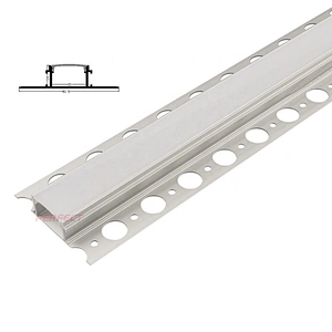 Hot click U-shape aluminium extruded profile ZL-2814B plaster ceiling lighting aluminium strip profile