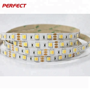White+Warm white color temperature adjustable 60led/m smd5050 led strip 12v dual color CCT
