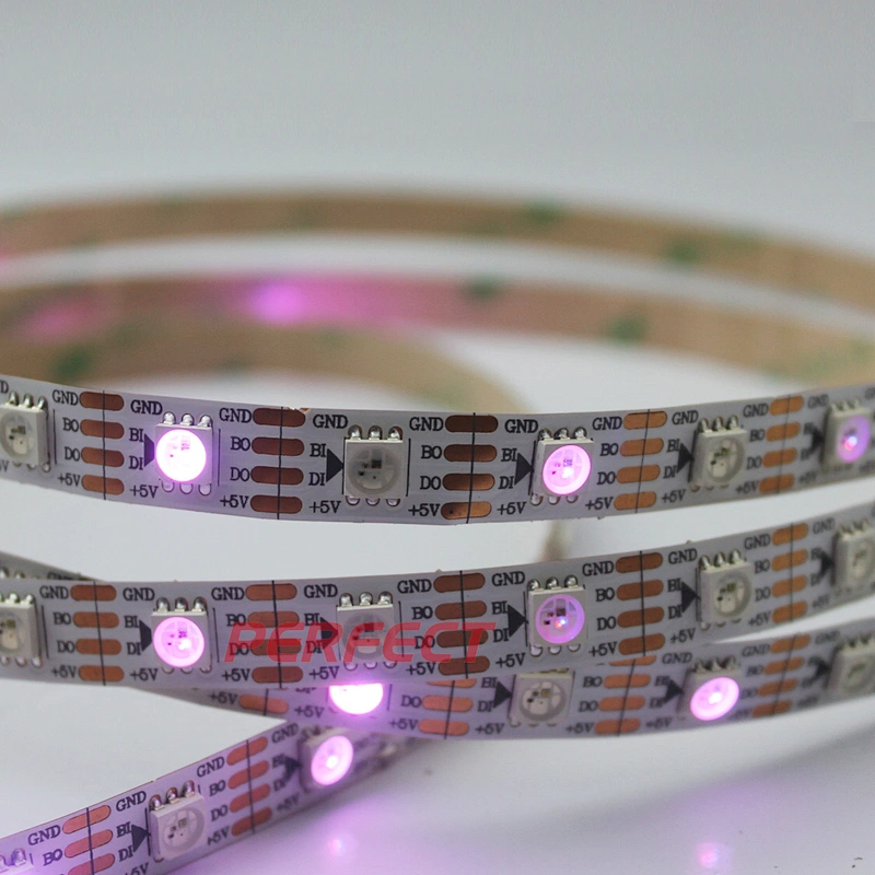 Digital 5050 Rgb Led Strip 30 60 144leds/m 5v Addressable Ws2813 Smd 5050 Led Chip 80 White PCB Black PCB Aluminum -20 - 60 DC5V