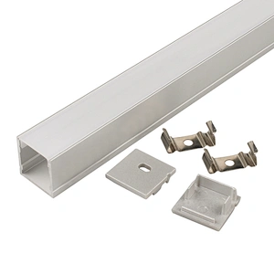 led strip aluminium profile housing 1M 2M 3M 4M 5M square shape aluminium led profile