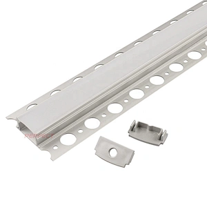 Hot click U-shape aluminium extruded profile ZL-2814B plaster ceiling lighting aluminium strip profile