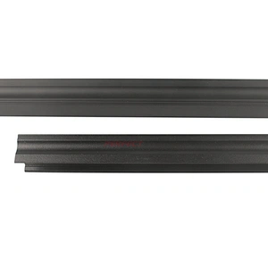 Black Anodized LED Aluminium Profile with Smoke Black Transparent Aluminum Diffuser