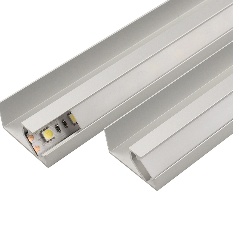ZL-3718 cabinet mounted installation for wardrobe led aluminium profile with high quality opal diffuser