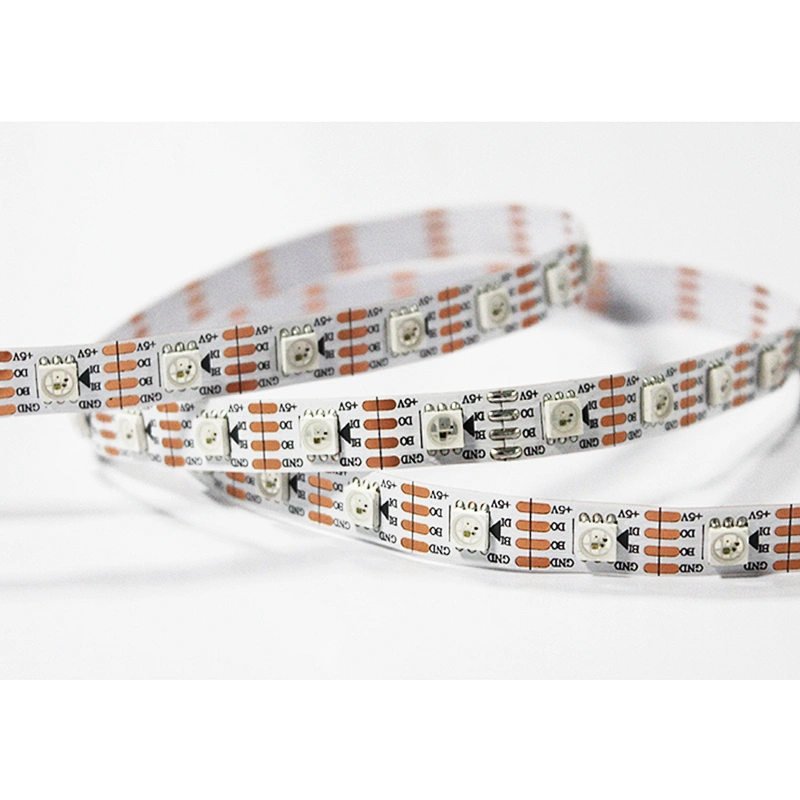 Shenzhen factory 5050 rgb dream color ws2813/6803 ic led strip light 5m/roll 5v/12v for Party decorations