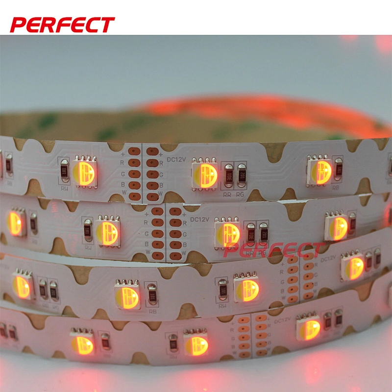 DC 12V SMD 5050 RGB RGBW RGBWW S shape multicolor waterproof CE ROHS bendable zigzag foldable led strip