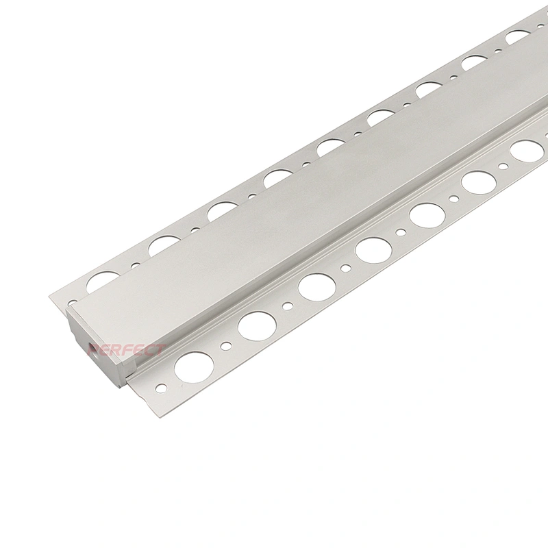 Factory Extrusion Industrial LED Aluminum Drywall Channel 1 Meter Milky Cover