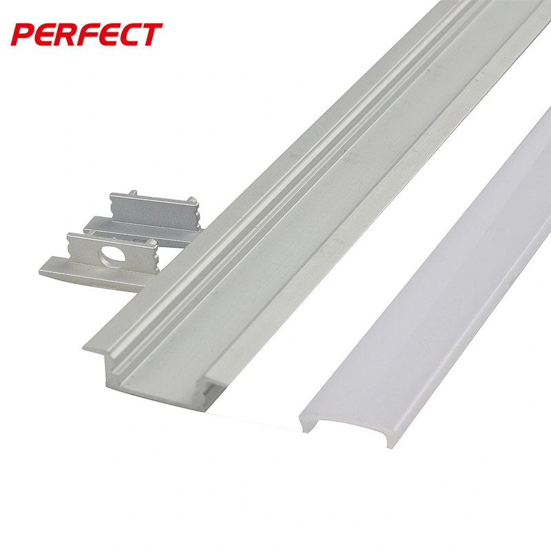 Great Removable Heat Dissipation Led Aluminum Profile With PC Cover For Surface Mounted