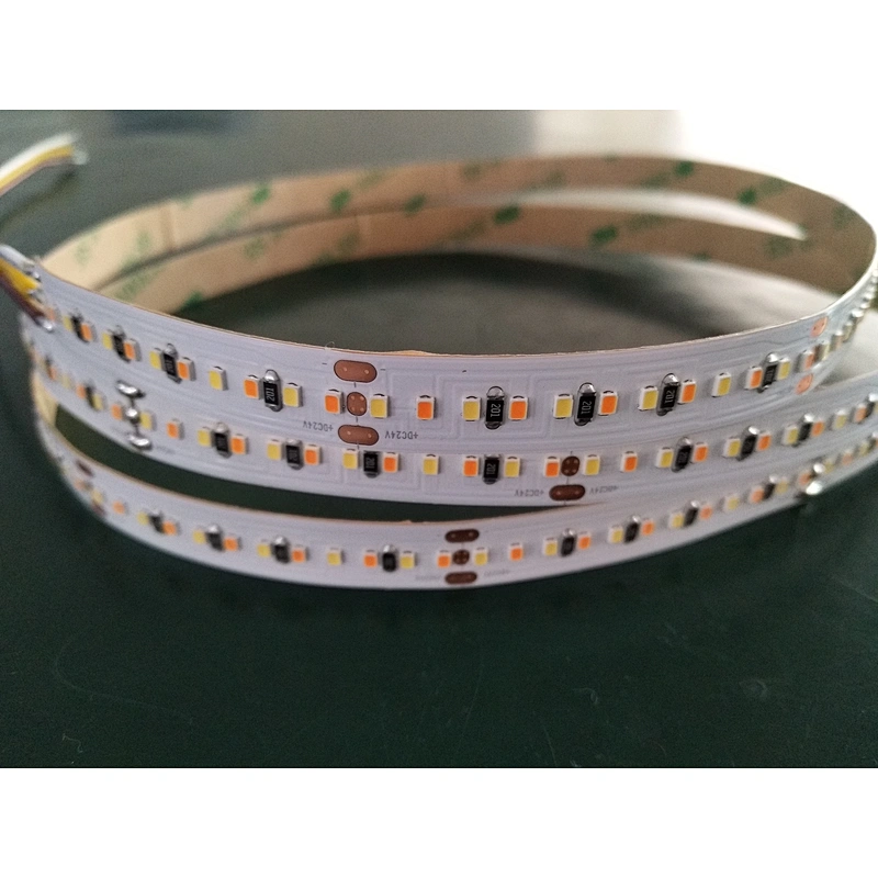 DC24V 2216 LED strips light CCT Adjustable led stripes warm white+cold white