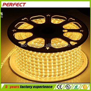 High quality warm white 50m/roll smd2835 220V led strip light with ce rohs